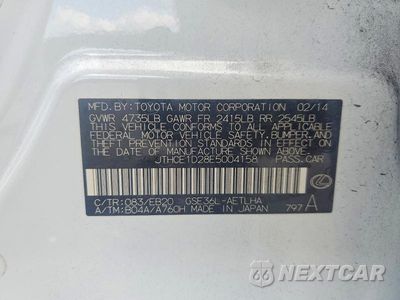 Zdjęcie 12 z 12 samochodu: 2014 LEXUS IS 350 VIN:JTHCE1D28E5004158 - miniatura