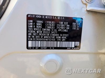 Zdjęcie 13 z 13 samochodu: 2017 HONDA HR-V EX VIN:3CZRU6H56HM702406 - miniatura