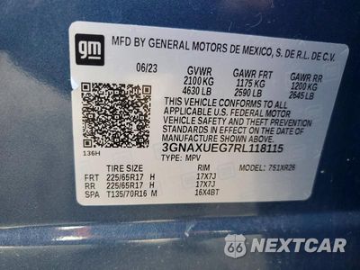 Zdjęcie 13 z 13 samochodu: 2024 CHEVROLET EQUINOX LT VIN:3GNAXUEG7RL118115 - miniatura
