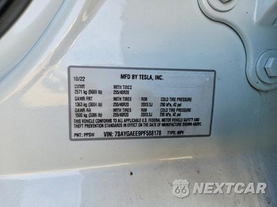 Zdjęcie 13 z 13 samochodu: 2023 TESLA MODEL Y VIN:7SAYGAEE9PF588178 - miniatura