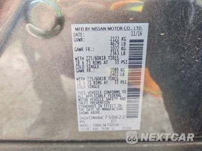 Zdjęcie 13 z 13 samochodu: 2017 NISSAN ROGUE SL VIN:5N1AT2MV8HC750622 - miniatura
