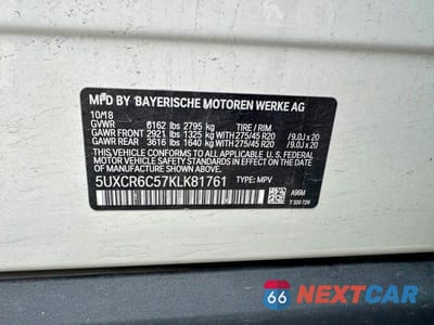 Zdjęcie 10 z 10 samochodu: 2019 BMW X5 XDRIVE40I VIN:5UXCR6C57KLK81761 - miniatura