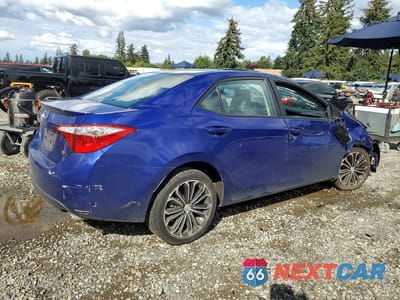 Trzecie zdjęcie samochodu z tyłu: 2014 TOYOTA COROLLA S PLUS VIN:5YFBURHEXEP105871 - miniatura