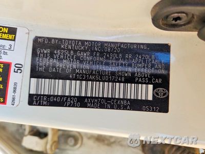 Zdjęcie 12 z 12 samochodu: 2020 TOYOTA CAMRY LE VIN:4T1C31AK5LU017248 - miniatura