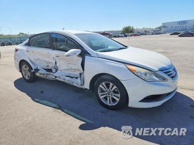 Czwarte zdjęcie samochodu z boku: 2014 HYUNDAI SONATA GLS VIN:5NPEB4AC9EH907789 - miniatura