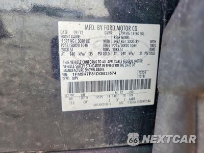 Zdjęcie 14 z 14 samochodu: 2013 FORD EXPLORER LIMITED VIN:1FM5K7F81DGB33574 - miniatura