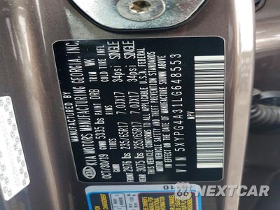Zdjęcie 13 z 13 samochodu: 2020 KIA SORENTO LX VIN:5XYPG4A31LG648553 - miniatura
