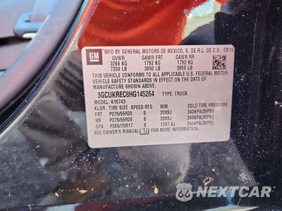 Zdjęcie 12 z 12 samochodu: 2017 CHEVROLET SILVERADO K1500 LT VIN:3GCUKREC8HG145264 - miniatura