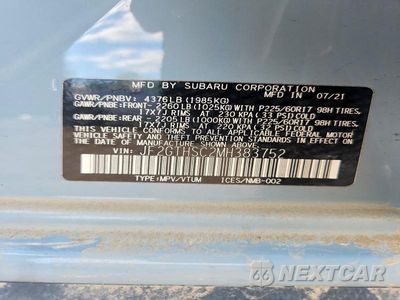 Zdjęcie 12 z 12 samochodu: 2021 SUBARU CROSSTREK SPORT VIN:JF2GTHSC2MH383752 - miniatura