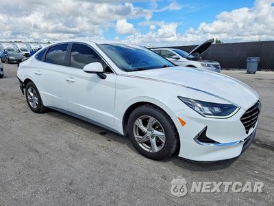 Czwarte zdjęcie samochodu z boku: 2020 HYUNDAI SONATA SE VIN:5NPEG4JA2LH046517 - miniatura