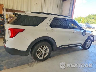 Trzecie zdjęcie samochodu z tyłu: 2020 FORD EXPLORER XLT VIN:1FMSK8DH7LGA41461 - miniatura