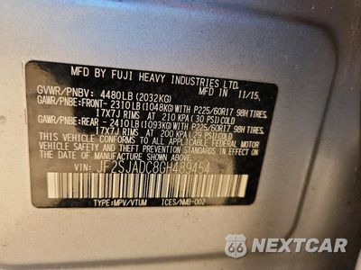 Zdjęcie 12 z 12 samochodu: 2016 SUBARU FORESTER 2.5I PREMIUM VIN:JF2SJADC8GH489454 - miniatura