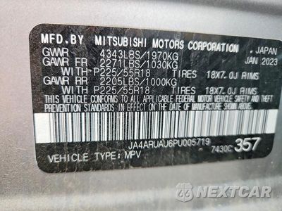 Zdjęcie 14 z 14 samochodu: 2023 MITSUBISHI OUTLANDER SPORT S/SE VIN:JA4ARUAU6PU005719 - miniatura