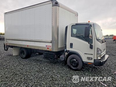 Czwarte zdjęcie samochodu z boku: 2014 ISUZU NPR HD BOX TRUCK VIN:JALC4W160E7003291 - miniatura