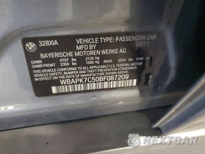 Zdjęcie 12 z 12 samochodu: 2011 BMW 328 XI VIN:WBAPK7C50BF087209 - miniatura
