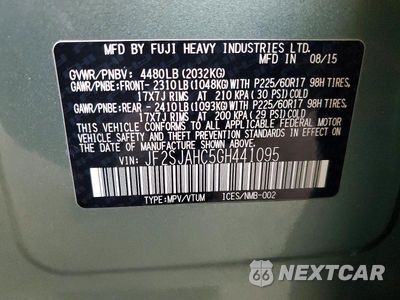 Zdjęcie 12 z 12 samochodu: 2016 SUBARU FORESTER 2.5I LIMITED VIN:JF2SJAHC5GH441095 - miniatura