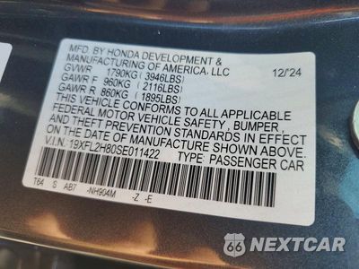 Zdjęcie 12 z 12 samochodu: 2025 HONDA CIVIC SPORT VIN:19XFL2H80SE011422 - miniatura