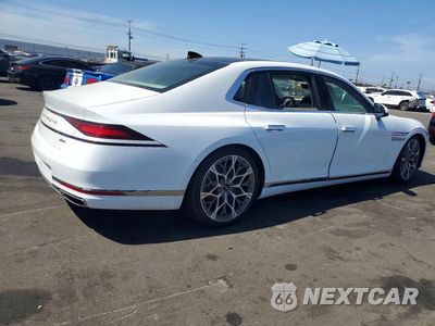 Trzecie zdjęcie samochodu z tyłu: 2025 GENESIS G90 3.5T E-SUPERCHARGER VIN:KMTFC4SD2SU053515 - miniatura