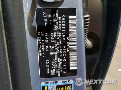 Zdjęcie 12 z 12 samochodu: 2022 KIA K5 LXS VIN:5XXG14J23NG149365 - miniatura