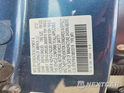 Zdjęcie 13 z 13 samochodu: 2021 HONDA PILOT EXL VIN:5FNYF6H57MB103119 - miniatura