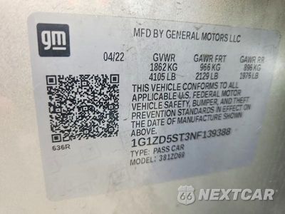 Zdjęcie 12 z 12 samochodu: 2022 CHEVROLET MALIBU LT VIN:1G1ZD5ST3NF139388 - miniatura