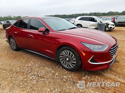 Czwarte zdjęcie samochodu z boku: 2023 HYUNDAI SONATA HYBRID LIMITED VIN:KMHL54JJ5PA081882 - miniatura