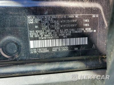 Zdjęcie 13 z 13 samochodu: 2019 TOYOTA RAV4 XLE VIN:2T3W1RFV4KW052504 - miniatura