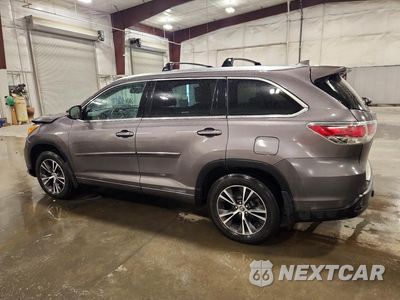 Drugie zdjęcie samochodu z przodu: 2016 TOYOTA HIGHLANDER XLE VIN:5TDJKRFH3GS227058 - miniatura