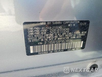 Zdjęcie 13 z 13 samochodu: 2023 SUBARU WRX PREMIUM VIN:JF1VBAF68P9824616 - miniatura