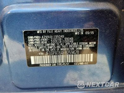 Zdjęcie 13 z 13 samochodu: 2015 SUBARU IMPREZA SPORT VIN:JF1GPAT64F8259428 - miniatura