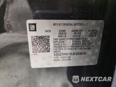 Zdjęcie 12 z 12 samochodu: 2018 CHEVROLET MALIBU LT VIN:1G1ZD5ST0JF224926 - miniatura