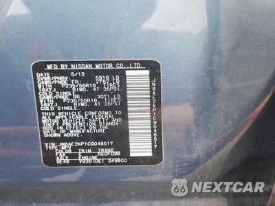 Zdjęcie 13 z 13 samochodu: 2012 NISSAN QUEST 3.5 S VIN:JN8AE2KP1C9046517 - miniatura