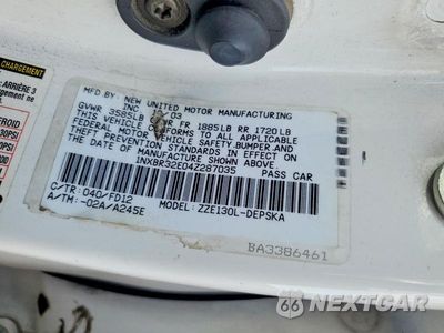 Zdjęcie 12 z 12 samochodu: 2004 TOYOTA COROLLA S VIN:1NXBR32E04Z287035 - miniatura