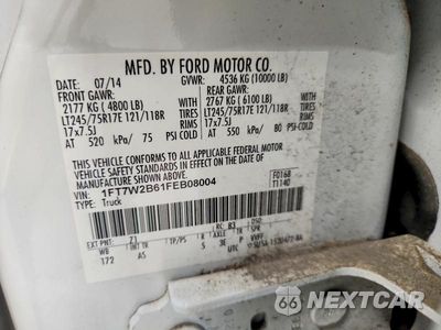 Zdjęcie 12 z 12 samochodu: 2015 FORD F250 SUPER DUTY VIN:1FT7W2B61FEB08004 - miniatura