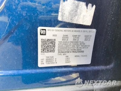 Zdjęcie 12 z 12 samochodu: 2022 CHEVROLET EQUINOX LS VIN:3GNAXSEV7NS235065 - miniatura