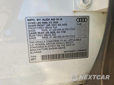 Zdjęcie 13 z 13 samochodu: 2018 AUDI Q7 PRESTIGE VIN:WA1VAAF71JD040525 - miniatura