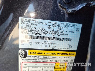 Zdjęcie 14 z 14 samochodu: 2022 FORD EXPEDITION XLT VIN:1FMJU1HT5NEA61377 - miniatura