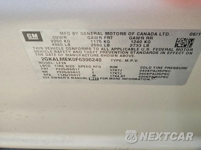 Zdjęcie 13 z 13 samochodu: 2015 GMC TERRAIN SLE VIN:2GKALMEK0F6396240 - miniatura