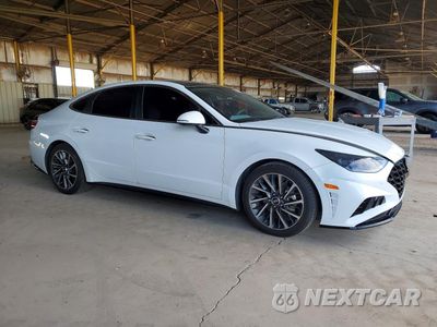 Czwarte zdjęcie samochodu z boku: 2021 HYUNDAI SONATA LIMITED VIN:5NPEH4J29MH114304 - miniatura