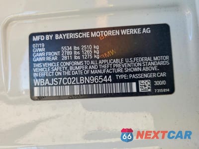 Zdjęcie 12 z 12 samochodu: 2020 BMW M550XI VIN:WBAJS7C02LBN96544 - miniatura