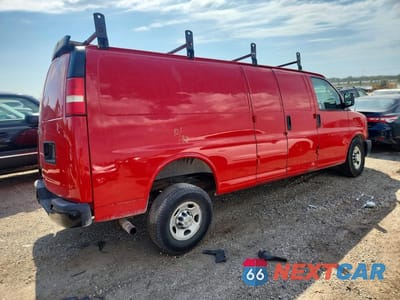 Trzecie zdjęcie samochodu z tyłu: 2014 CHEVROLET EXPRESS 3500 CARGO DELIVERY VAN VIN:1GCZGUCA6E1148699 - miniatura