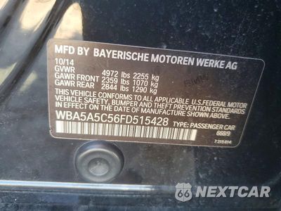 Zdjęcie 12 z 12 samochodu: 2015 BMW 528 I VIN:WBA5A5C56FD515428 - miniatura