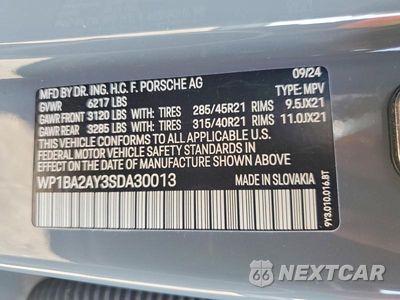 Zdjęcie 13 z 13 samochodu: 2025 PORSCHE CAYENNE COUPE VIN:WP1BA2AY3SDA30013 - miniatura