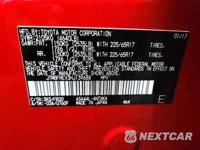 Zdjęcie 13 z 13 samochodu: 2017 TOYOTA RAV4 LE VIN:JTMBFREV3HJ139688 - miniatura