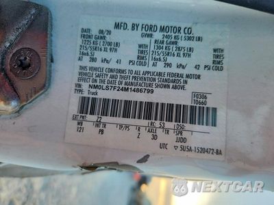Zdjęcie 13 z 13 samochodu: 2021 FORD TRANSIT CONNECT XLT DELIVERY VAN VIN:NM0LS7F24M1486799 - miniatura