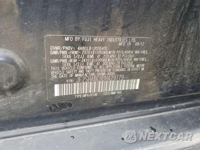 Zdjęcie 13 z 13 samochodu: 2013 SUBARU FORESTER 2.5X VIN:JF2SHABC8DH429779 - miniatura