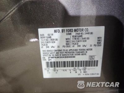 Zdjęcie 13 z 13 samochodu: 2019 FORD EDGE TITANIUM VIN:2FMPK4K9XKBB90690 - miniatura
