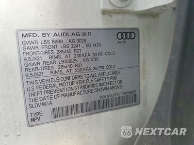Zdjęcie 12 z 12 samochodu: 2018 AUDI Q7 PRESTIGE VIN:WA1VAAF77JD006962 - miniatura
