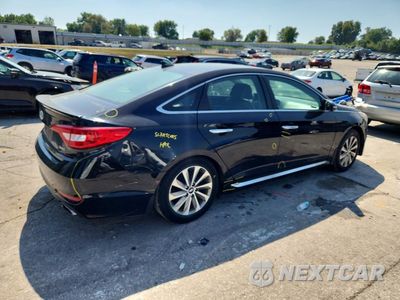 Trzecie zdjęcie samochodu z tyłu: 2017 HYUNDAI SONATA SPORT VIN:5NPE34AFXHH483745 - miniatura