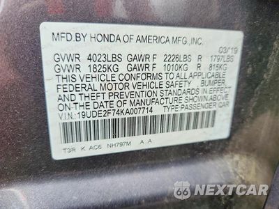 Zdjęcie 13 z 13 samochodu: 2019 ACURA ILX PREMIUM VIN:19UDE2F74KA007714 - miniatura
